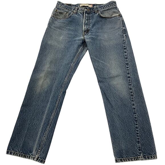 Levi's 505 Size 33x30 Men's Regular Fit Stone Washed Denim Jeans - Picture 2 of 10